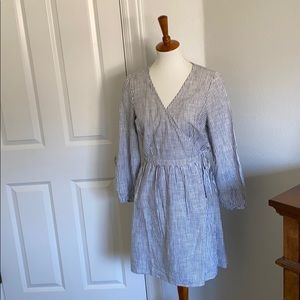 Old Navy Wrap Dress Medium Stripe